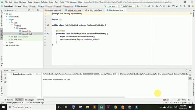 How To make Splash Screen In Android Studio(Java Tutorial) |D 4 Developer| смотреть онлайн