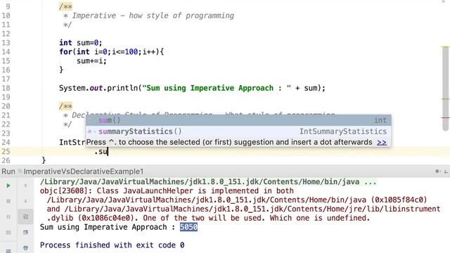 Java 8 - Imperative vs Declarative Programming - Example 1 смотреть онлайн