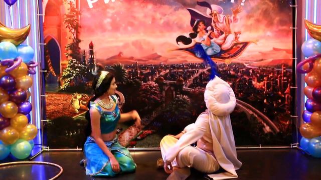 Принцесса Жасмин и Аладдин на детский праздник смотреть онлайн