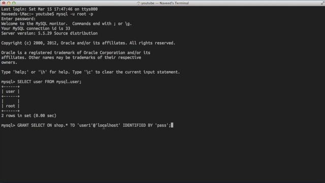 Database Tutorial - 19 - Creating Users смотреть онлайн