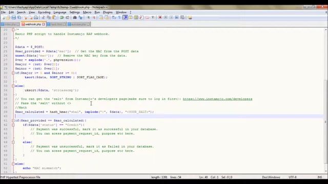 Payment Gateway Integration (PHP) - Instamojo - 8 - Adding Security to Webhook смотреть онлайн