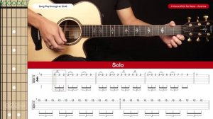 A Horse With No Name Guitar Tutorial America Guitar Chords |Easy Chords + Solo|