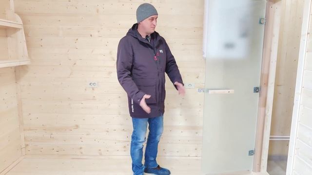 Каркасная баня 4х7,5 метров. смотреть онлайн