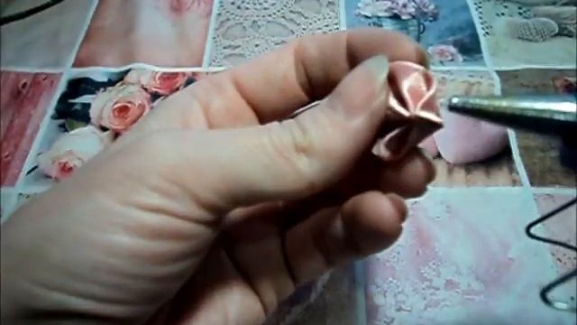 Универсальные цветочки на любое изделие из ленты 4см/ Канзаши/ Kanzashi смотреть онлайн