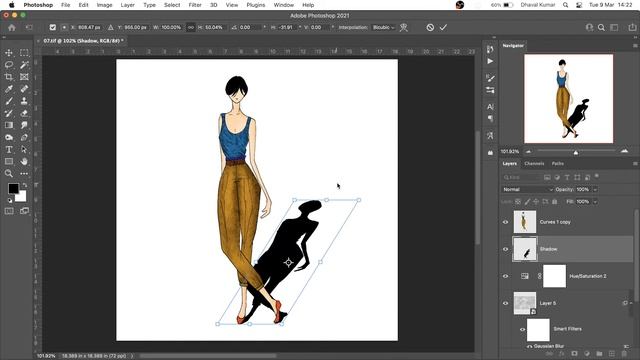 Forecast Shadow Effect In Photoshop смотреть онлайн