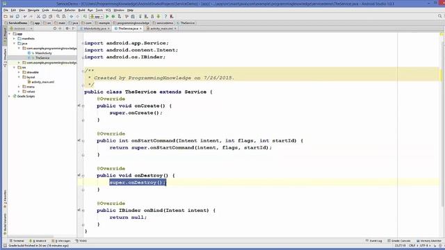 Android Tutorial for Beginners 33 # Introduction to Services and Creating Started Service смотреть онлайн