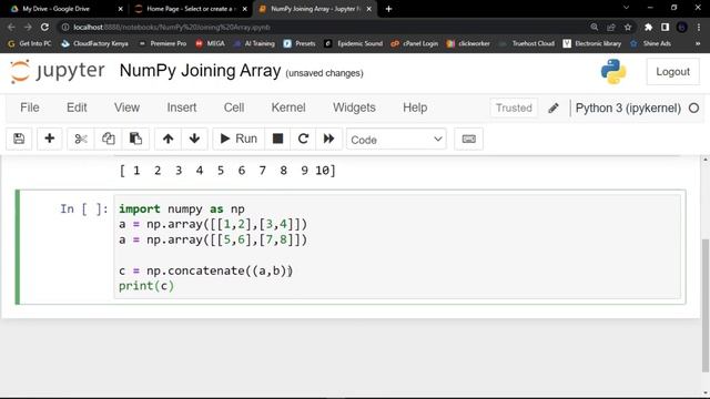 NumPy TUTORIALS | LESSON 10 | ARRAY JOIN смотреть онлайн