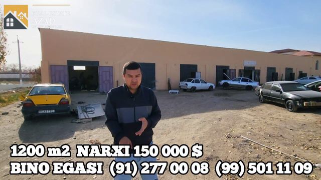 #урганч обходнойда 1200 м2 нотурар бино сотилади нархи 150 000 $ смотреть онлайн