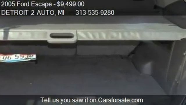 2005 Ford Escape XLT 4WD Sport - for sale in REDFORD, MI 482 смотреть онлайн