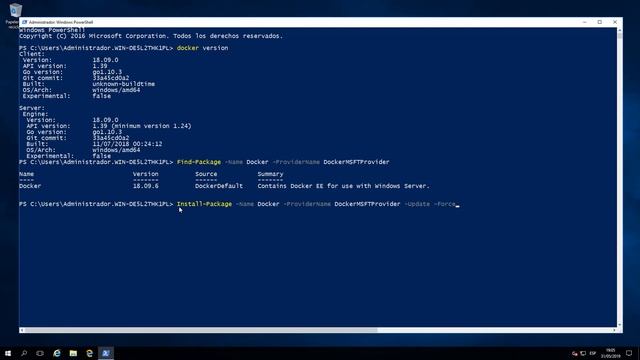 Curso de Docker en Windows Server 2019 - Actualización de versión de Docker смотреть онлайн