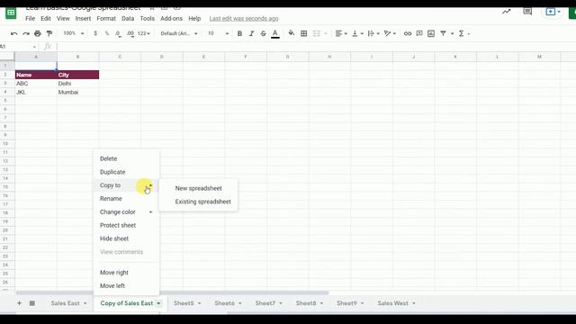 12. Google Sheets in Hindi - Google Sheets Basics Part 2 | Hide , Rename, Move, Color, Copy Sheets смотреть онлайн