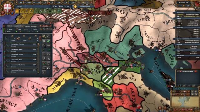 [Europa Universalis IV] На пути к Риму: Савойя (Mare Nostrum). №6 смотреть онлайн