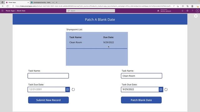 How To Patch A Blank Date In Power Apps смотреть онлайн