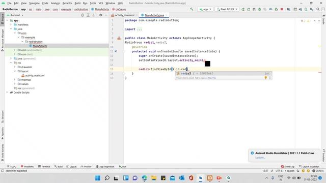 Multiple row radio button in Android Java || Hindi смотреть онлайн