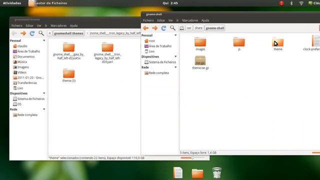 5 Themes for Gnome Shell (Testing) [UBUNTU] смотреть онлайн