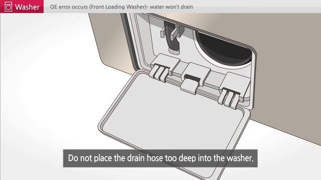 [LG Front Load Washers] OE Error - Water Not Draining From Washer