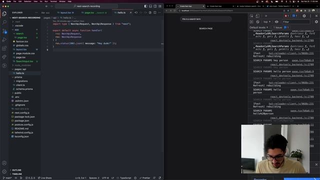 Build a Search Bar with Next.js and Prisma (Search API endpoint) смотреть онлайн