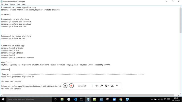 4 CORDOVA TUTORIAL SIGNING APP 1 смотреть онлайн