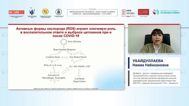 Как облегчить жизнь больных с пульмонологическими осложнениями в Post-COVID? (Убайдуллаева Н.Н.) смотреть онлайн