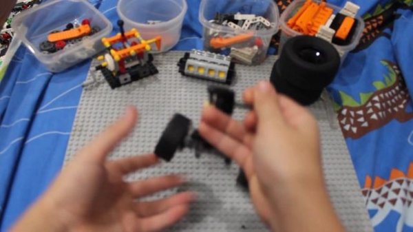 как роботает поворот колёс в LEGO TECHNIC