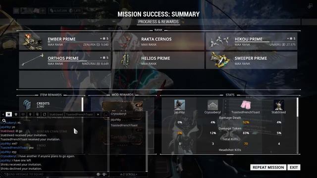 Warframe - Live Stream (Farming New Primes! Drop Locations in Description) смотреть онлайн