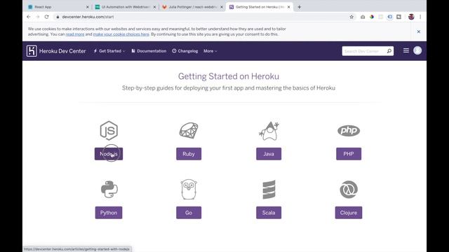 Deploy React app to Heroku using Gitlab CI/CD Pipeline - test in the CI Pipeline with WebdriverIO смотреть онлайн