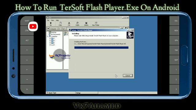 How To Run TerSoft Flash Player.Exe On Android [2022] || Vk7projects ||Exagear Windows emulator смотреть онлайн