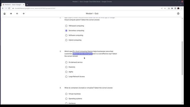 Module 1: Quiz Infrastructure and Application Modernization with Google Cloud смотреть онлайн