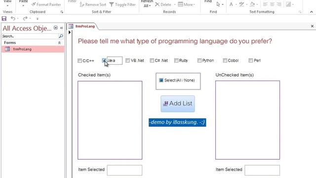 Access VBA Loop Through Controls on a UserForm (ListBox CheckBox) Part 2/2 смотреть онлайн