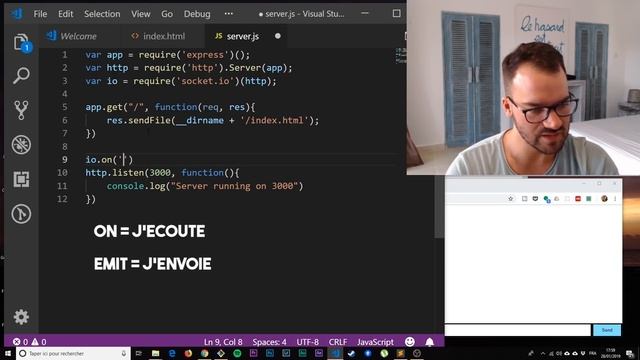 APPLICATION TEMPS RÉEL (CHAT) - WEBSOCKET (SOCKET.IO) смотреть онлайн