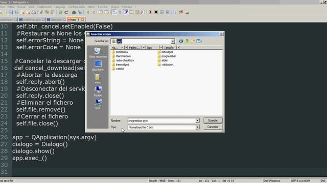 15 - Python PyQt (Interfaz gráfica) - Progress Bar (Descarga de archivos) смотреть онлайн
