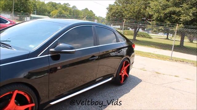 Veltboy314 - Hyundai Sonata on Brushed Red/Gold 22" Forgiato Wheels смотреть онлайн