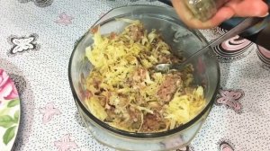 Вареники с мясом и капустой