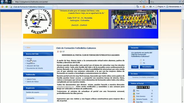 Como Navegar en el Portal del Club de Formación Futbolística Galeanos смотреть онлайн