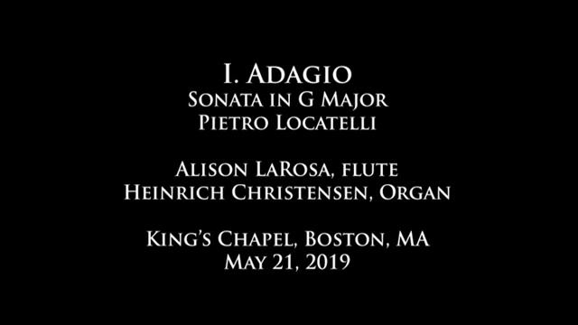 I. Adagio, Sonata in G Major, Pietro Locatelli смотреть онлайн