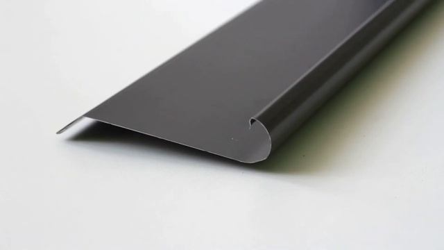 Ламель для забора-жалюзи "Гамма 156", двухстороннее полимерное (глянцевый) RAL 7024 смотреть онлайн