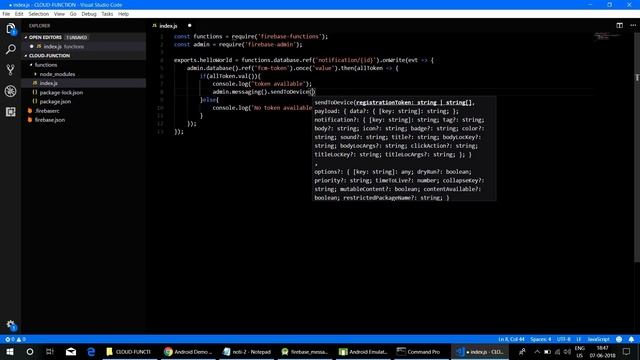 FLUTTER : Firebase PUSH Notification on REALTIME data change | Cloud Function | Nitish Kumar Singh смотреть онлайн