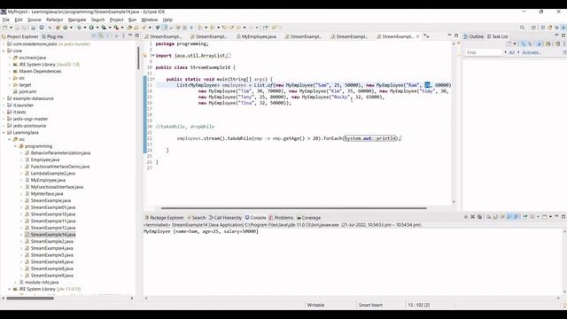 17. Java Stream - using takeWhile and dropWhile functions смотреть онлайн