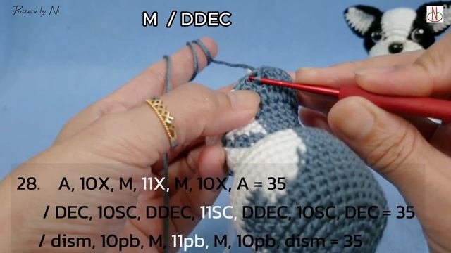 Crochet Husky dog mini pattern | Husky dog amigurumi | Móc bé cún Husky | Ni Crochet смотреть онлайн