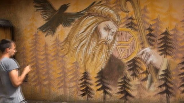 рисунок Велеса в гостином дворе Садху Деревня Окунево смотреть онлайн