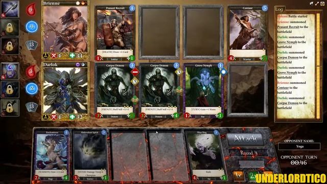 BloodRealm Battlegrounds - Darlok vs Brienne #1 Casual Gameplay смотреть онлайн