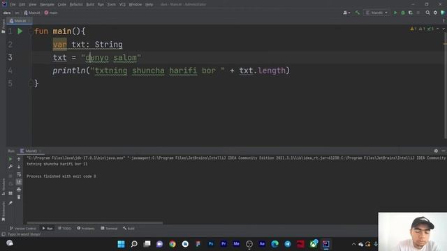 Kotlin Dasturlash tili | 10 dars Strings смотреть онлайн