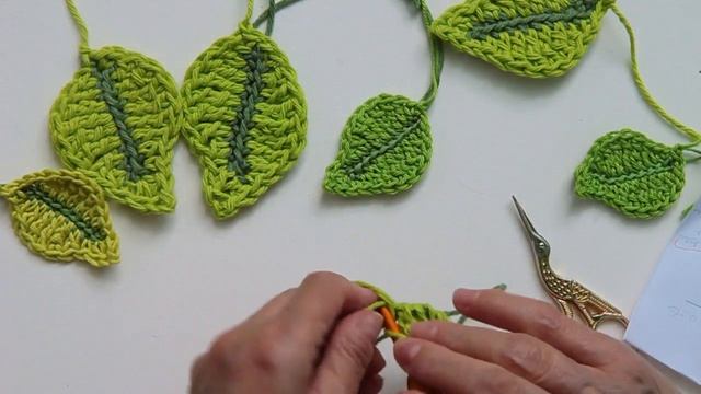 Вязание Крючком Листики. Как связать листики крючком? How to crochet leaf. Crochet tutorial смотреть онлайн