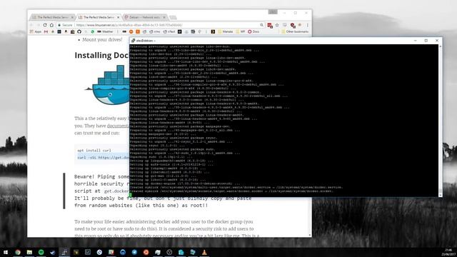 Part 4 - Perfect Media Server 2017 - Installing Docker смотреть онлайн