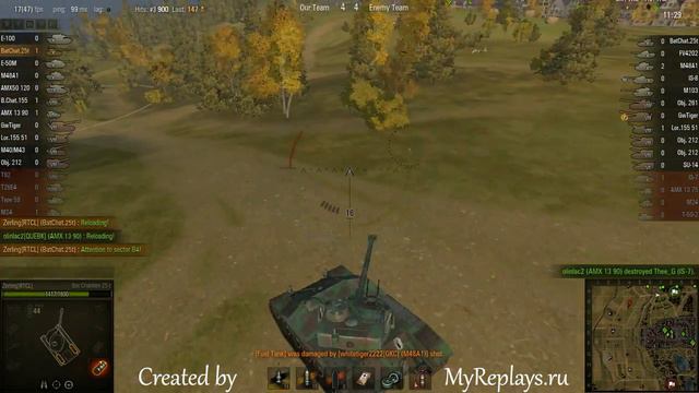 WOT: Siegfried Line - Bat Chatillon 25 t - 4 frags смотреть онлайн
