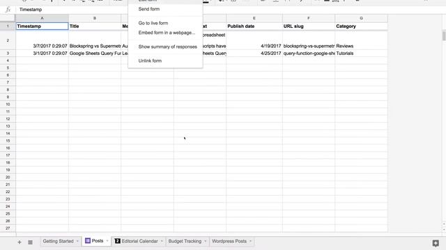 Google Sheets Editorial Calendar Template (using Zapier) смотреть онлайн