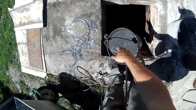 Реанимация сливной ямы (заилился септик, вода не уходит) смотреть онлайн
