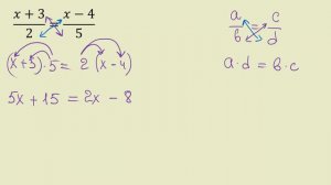 Как решить линейное уравнение с дробями. Пример 2