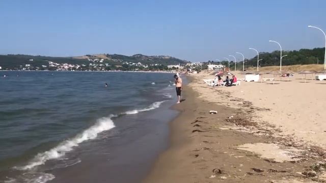 Eshkel sohili. Marmara dengizi. Bursa, Turkiya. Пляж Эшкель, Мраморное море Бурса, Турция. смотреть онлайн