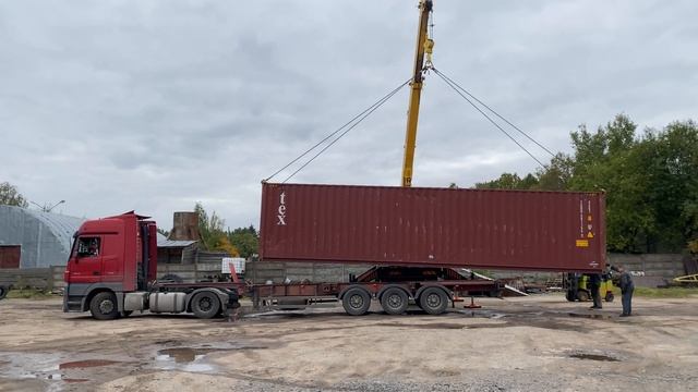 Погрузка контейнера на контейнеровоз смотреть онлайн